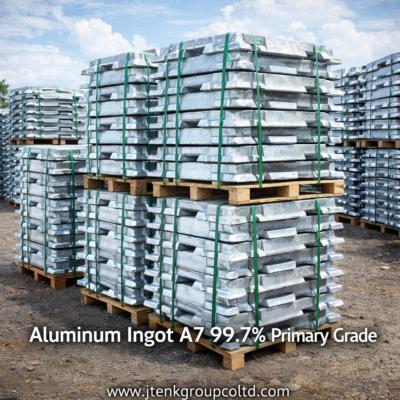 Aluminum Ingot A7 99.7% Primary Grade Export Bulk Supplier Ready for Export
