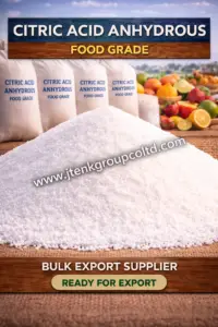Citric Acid Anhydrous Food Grade Bulk Export Supplier Ready for Export
