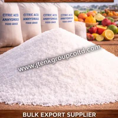 Citric Acid Anhydrous Food Grade Bulk Export Supplier Ready for Export