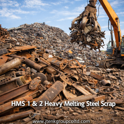 HMS 1 and 2 Heavy Melting Steel Scrap Export Bulk Supplier Ready for Export