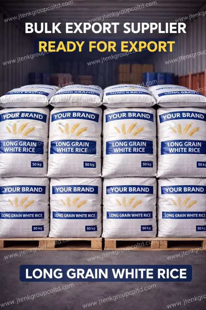 Long Grain White Rice Private Label Bulk Export Supplier Ready for Export