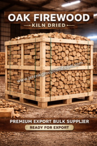 Oak Firewood Kiln Dried Premium Export Bulk Supplier Ready for Export